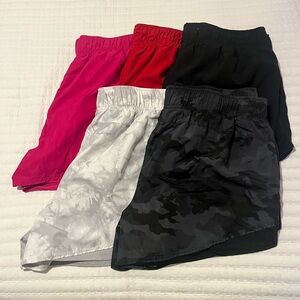 5 pairs of shorts size xl.